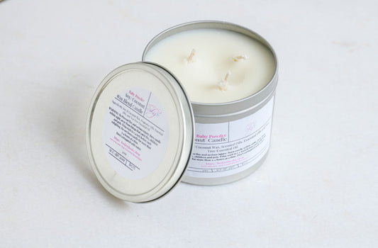 Soy Coconut Blend Tin Candle (2oz),(10oz),(16oz),(20oz).